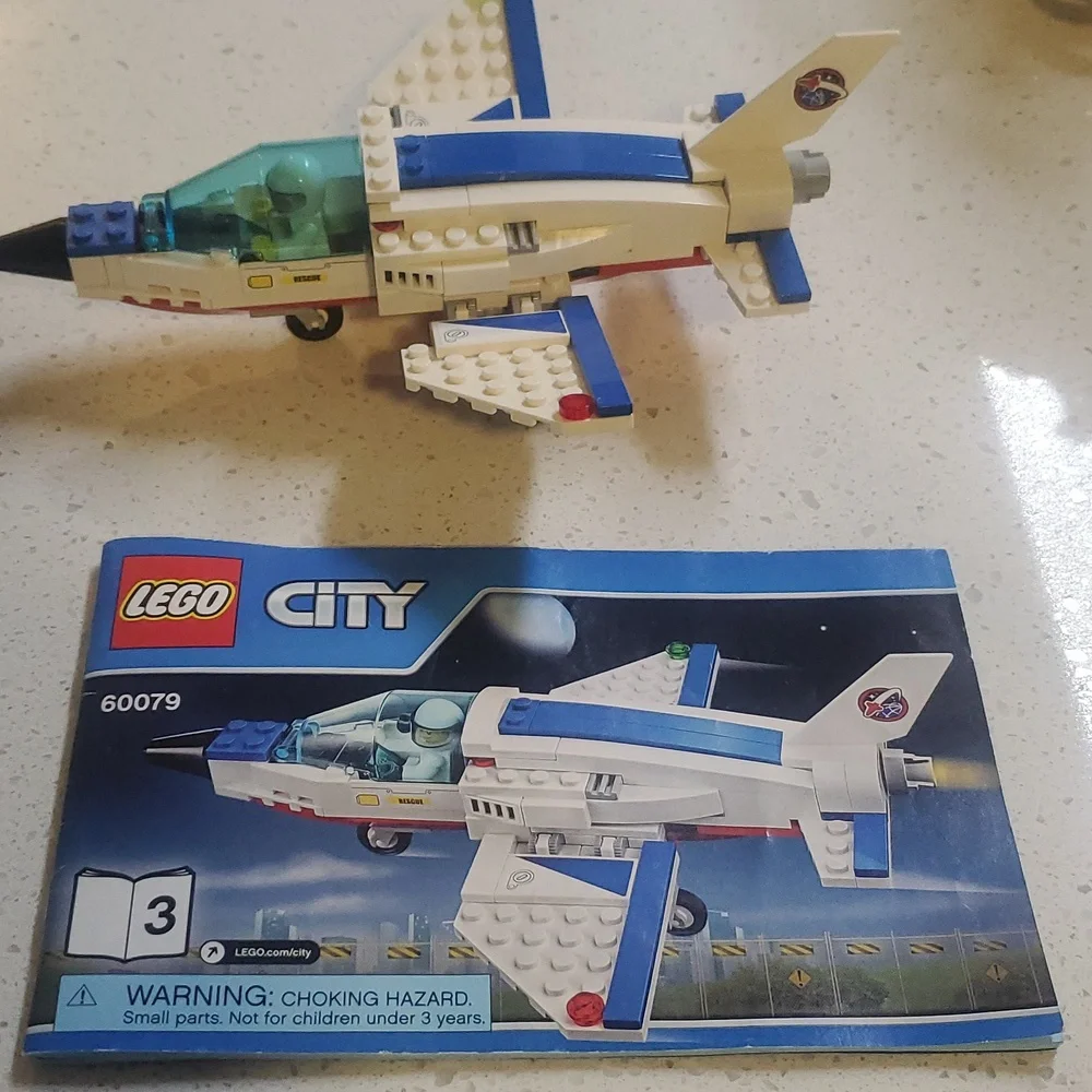 LEGO City 60079 Training Jet Transport 100% Complete No Box/ With Instructions - Picture 7 of 10